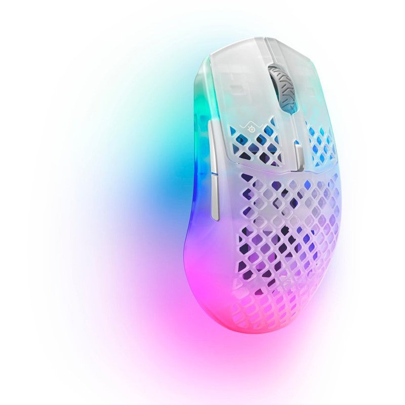SteelSeries Aerox 3 (2022) Ultra Lightweight RGB Wireless Gaming Mouse - Ghost SteelSeries Aerox 3 (2022) Ultra Lightweight RGB Wireless Gaming Mouse - Ghost